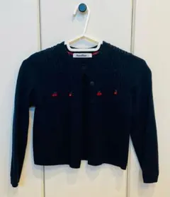 美品 familiar ネイビー カーディガン 110