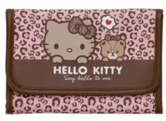 ハローキティ ヒョウ柄 ポーチ　多収納ケース
