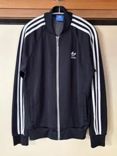 レア！アディダス トラックジャケット トレフォイル 刺繍ロゴ ATP型 黒 XL