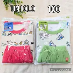 新品 UNIQLO ユニクロ ベビー キッズ パジャマ 半袖 100