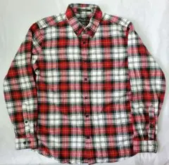 Eddie Bauerエディーバウアーbdボタンダウン長袖チェック総柄シャツ古着