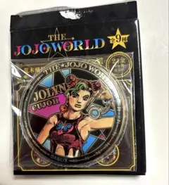 JOJO ザ・ジョジョワールド 24金メッキ缶バッジ グッズ 空条徐倫