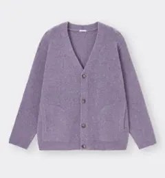 新品GUジーユーブラッシュドヤーンカーディガンXL