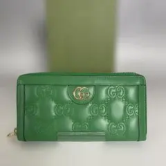 極美品 GUCCI ジップウォレット ラバーエフェクト 箱付き 504 - メルカリ