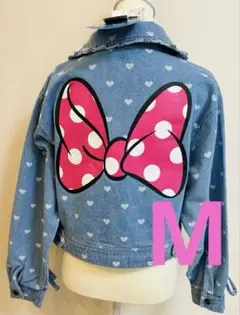 M レディース デニムジャケット ミニー アベイル　ディズニー　ミニパル　新品