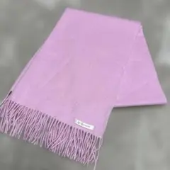 カシミヤ100%　大判マフラー　ピンク　イトーヨーカドー