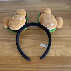 え*ぬ様 ハンバーガー耳付きカチューシャ