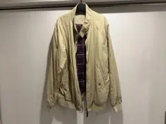 C&A チェック裏地 ハリントンジャケット ベージュ Lサイズ ヨーロッパ古着