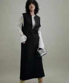 ADAM ET ROPE'　2WAYキーネックジャンパースカート