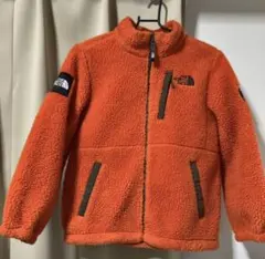 the north face  ボアフリースジャケット　キッズ140　オレンジ