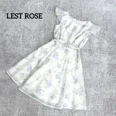 新品 レストローズ【M】ノースリーブワンピース 花柄 春夏 淡いカラー 綺麗め