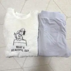 UNIQLO ユニクロ　フリースパジャマ　スヌーピー　ピーナッツ　レディース　M