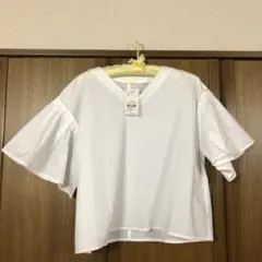 earth music&ecology 袖デザイン プルオーバー ブラウス