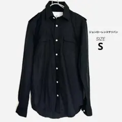 【美品】ジョンローレンスサリバン エポレット ミリタリーシャツ S 日本製 黒色のサムネイル
