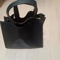MURA ムラ スクエアミニトート トートバッグ ブラック シンプル