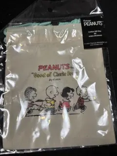 新品未使用　スヌーピー　PEANUTS ヴィンテージコットンギフトバッグSS巾着