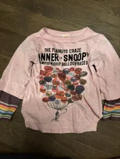 デニムダンガリー スヌーピー 長袖