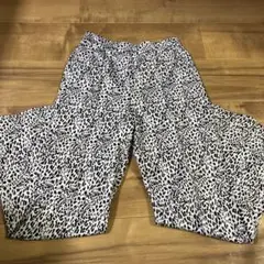 レオパード柄 ワイドパンツ
