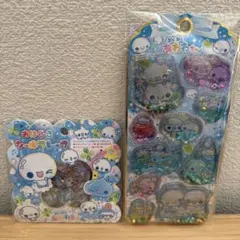 カミオジャパン　あわわちゃん おはじきフレーク　ウォーターシール2点セット