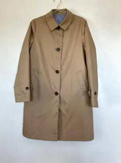 美品☆無印良品 撥水加工 ステンカラーコート Lサイズ　ベージュ