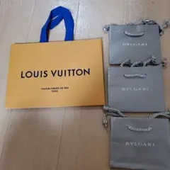 LOUIS VUITTON 紙袋とBvlgari紙袋セット