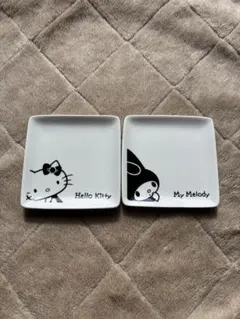 【非売品】ハローキティ＆マイメロディ小皿セット