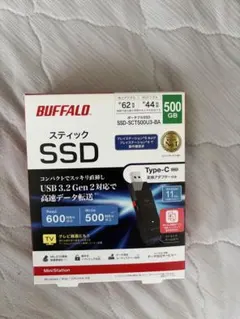 BUFFALO バッファロー スティックSSD 500GB - メルカリ