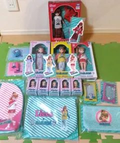 リカちゃんくじ　オーバーオール、カジュアル、チア、プチリカちゃん　外セット