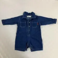 デニムロンパース 長袖 70