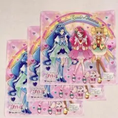 【新品未使用】ヒーリングっどプリキュア ハンカチ 薄手 ３枚セット