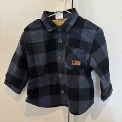 チェック柄ボタン付きシャツ 12-18ヶ月　zara 新品未使用