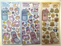 平成はっぴーフォン　3枚セットなっとうちゃん・ふわふわらびちゃん　まじかるみゅー