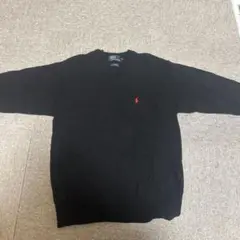 Polo by Ralph Lauren ブラック Vネック セーター L