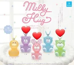 milkyhugミルキーハグ　フェイクスイーツマスコット　うさぎ　くま　ねこ