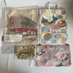 値下！【新品】ミスドストランドトートバッグ+ポケモン エコバッグ ポーチ メモ帳