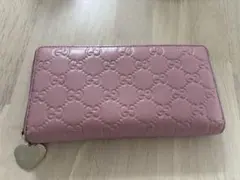 GUCCI ロゴ長財布 ピンク