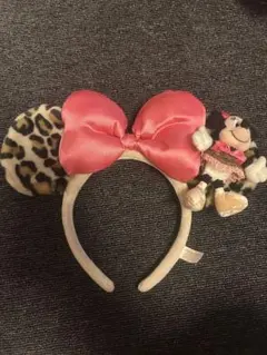 ミニーカチューシャ ヒョウ柄