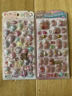 【正規品】うるちゅるポップシール　サンリオ・モンチッチ ２枚セット