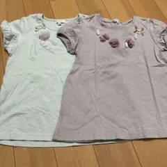 エニィファム ネックレスモチーフTシャツ 130センチのサムネイル