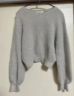 DISCOAT グレー ラメニット セーター ニット