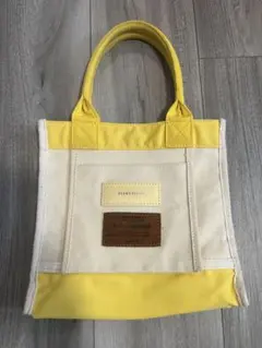 BEAMS DESIGNキャンバス製トートバッグ イエロー