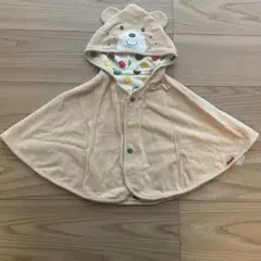 ミキハウス ベビーポンチョ リバーシブル