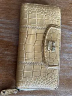 COACH クロコダイル型押し長財布