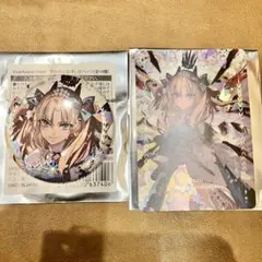 FGO展 星見の回廊 箔押し缶バッジ オーロラカード スペース