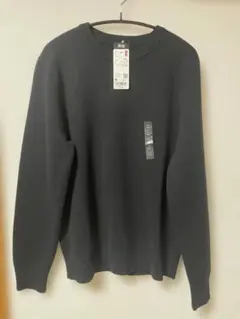新品タグ付き UNIQLO ウォッシャブルミラノリブニットクルーネックセーター