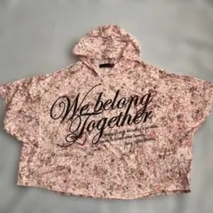 Lovetoxic 花柄フード付き薄手パーカー M