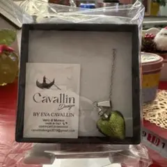 Cavallin Design ムラーノガラス ハートネックレス