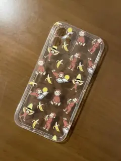 iPhone12ケース　おさるのジョージ　ハート 2セット