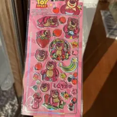トイストーリー　ロッツォ　3Dシール　立体シール　ディズニー　ぷくぷくシール