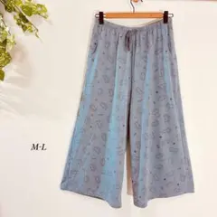 ハリネズミ柄 ルームウェアパンツ ウエストゴム M-Lのサムネイル